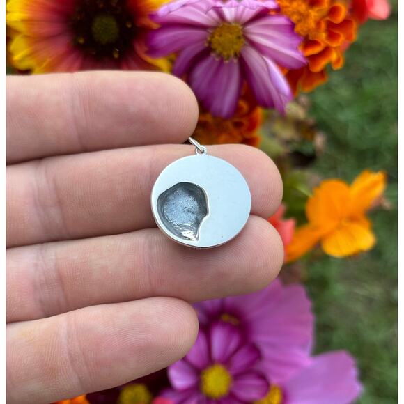 Sterling Silver Fox and Fern Charm, Sterling Silver Fox and Fern Pendant - Picture 5 of 5